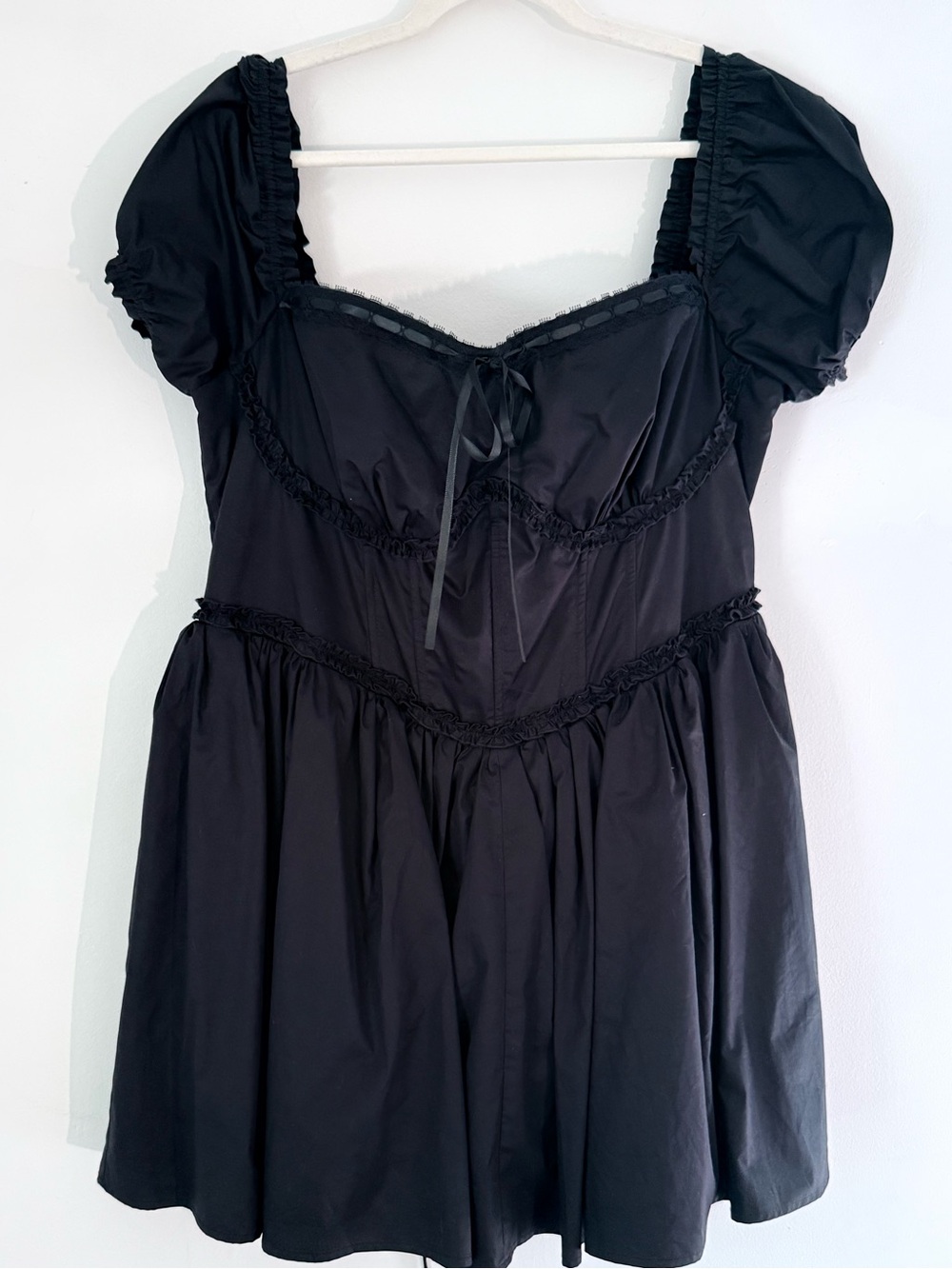 NWT Fashion Nova - Corset Mini Dress - Leta Off Shoulder Black